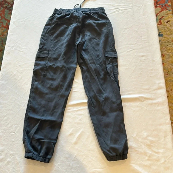 Margaret O'Leary pull on cargo joggers pants 100% Tincel gray‎ XS EUC - Picture 5 of 5